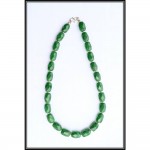 Green Onix With Beads Stone Necklase 